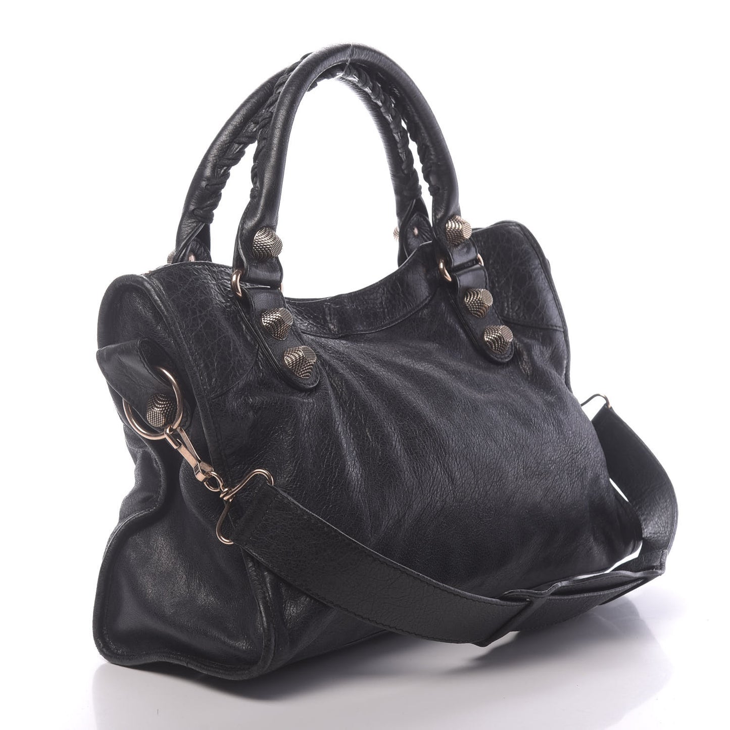 Agneau Giant 21 Rose Gold Hardware City Black