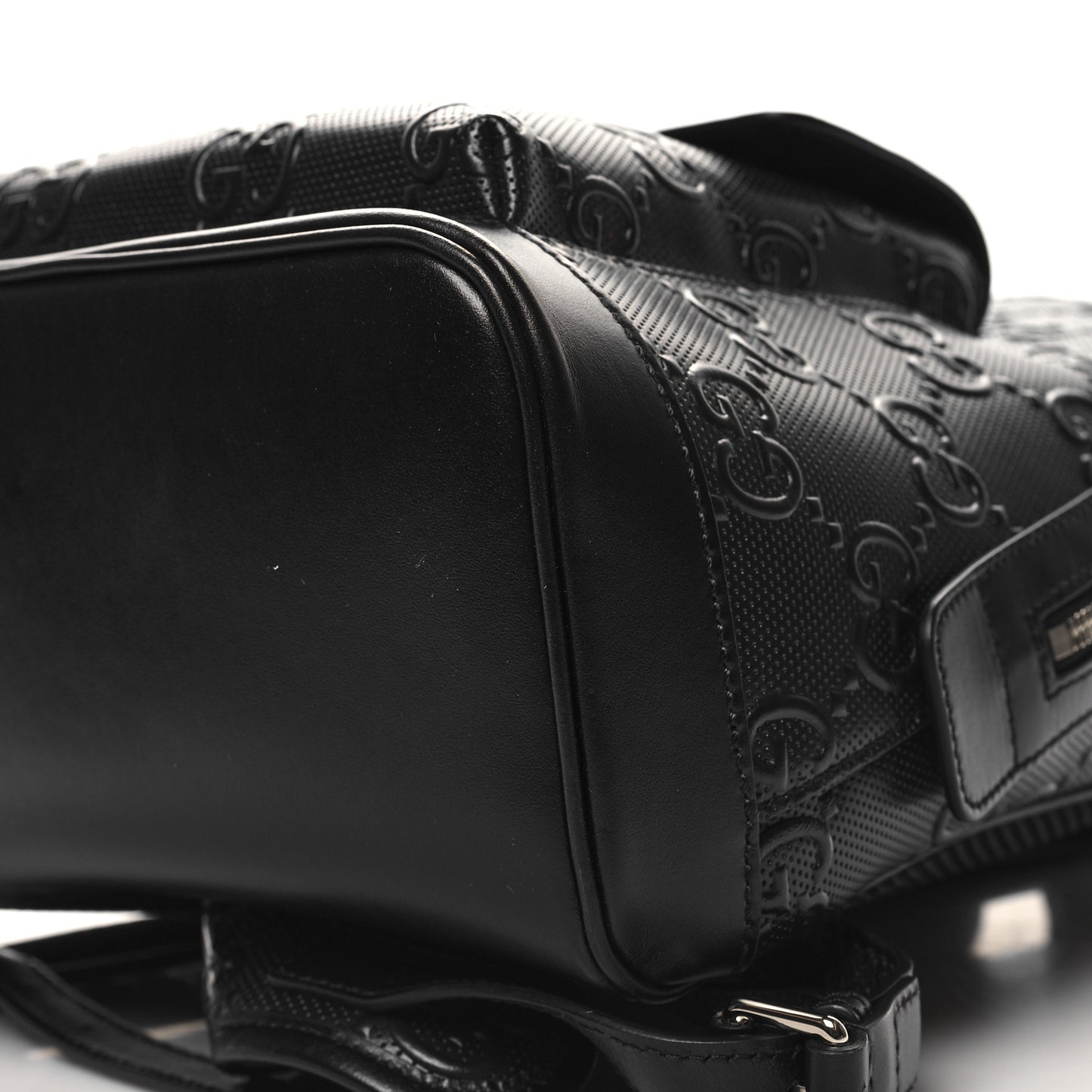 Calfskin GG Tennis Embossed Backpack Black