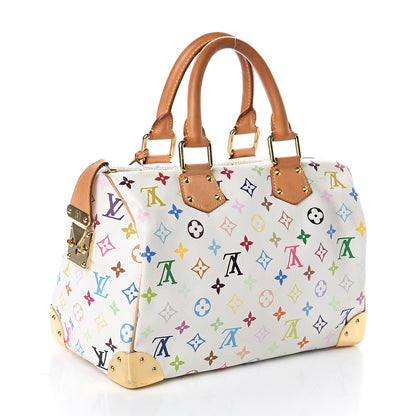 Louis Vuitton Monogram Multicolor Speedy 30 White 2 of 8