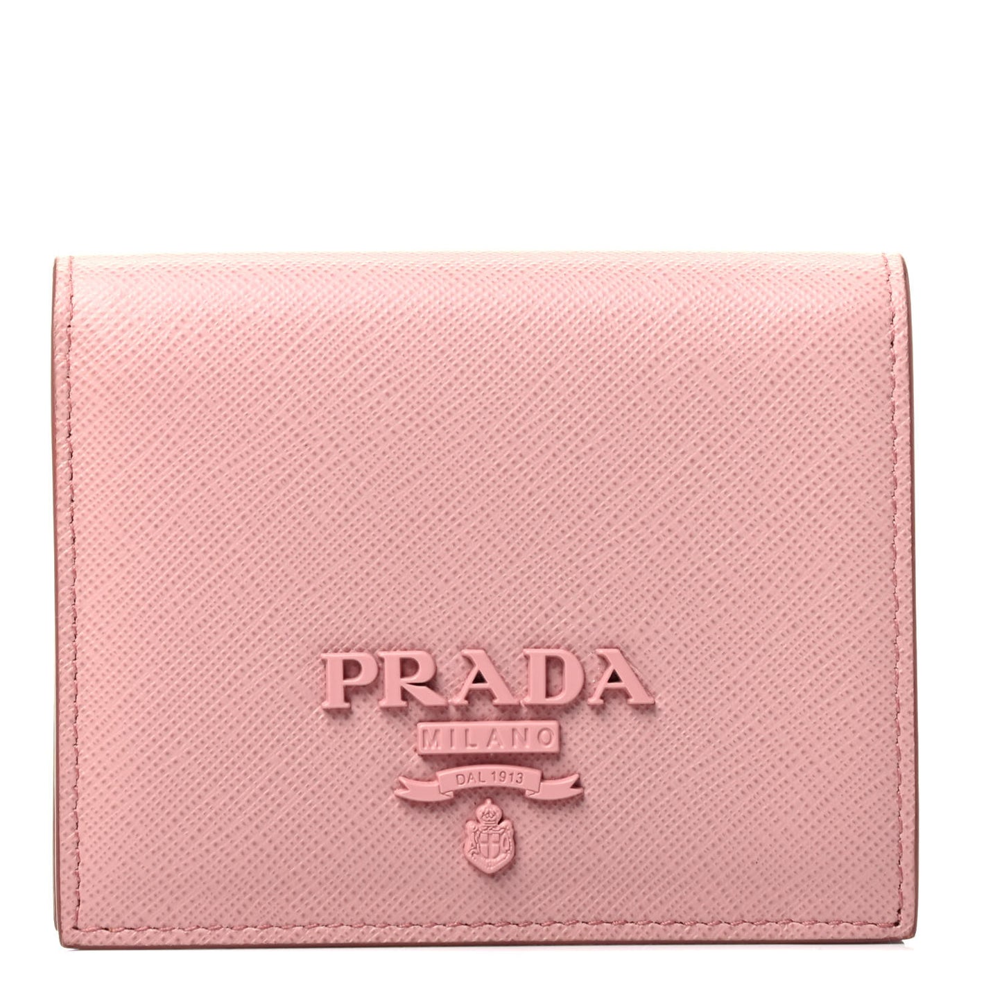 Saffiano Shine Monochrome Bi-Fold Wallet Petalo