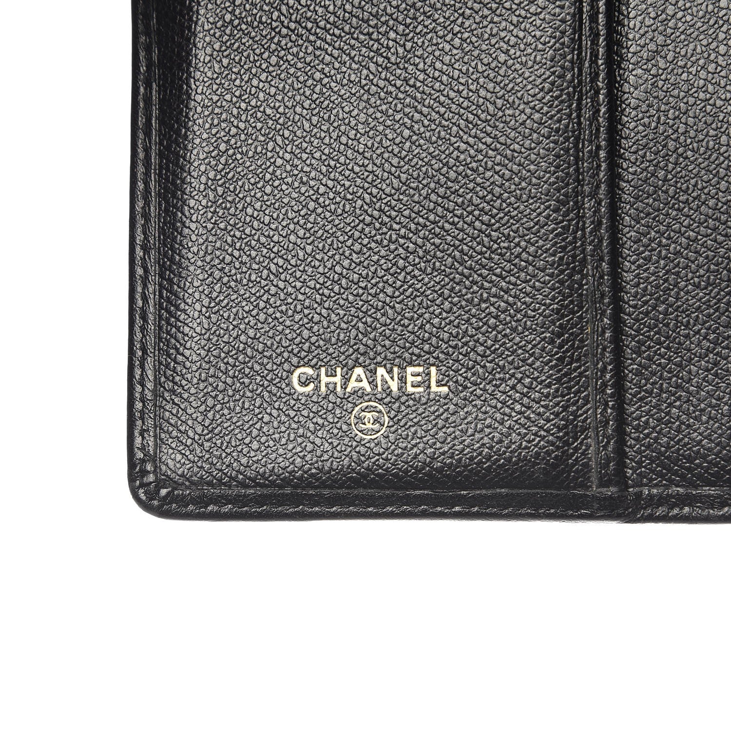 Chanel Caviar CC Yen Wallet Black 6 of 13