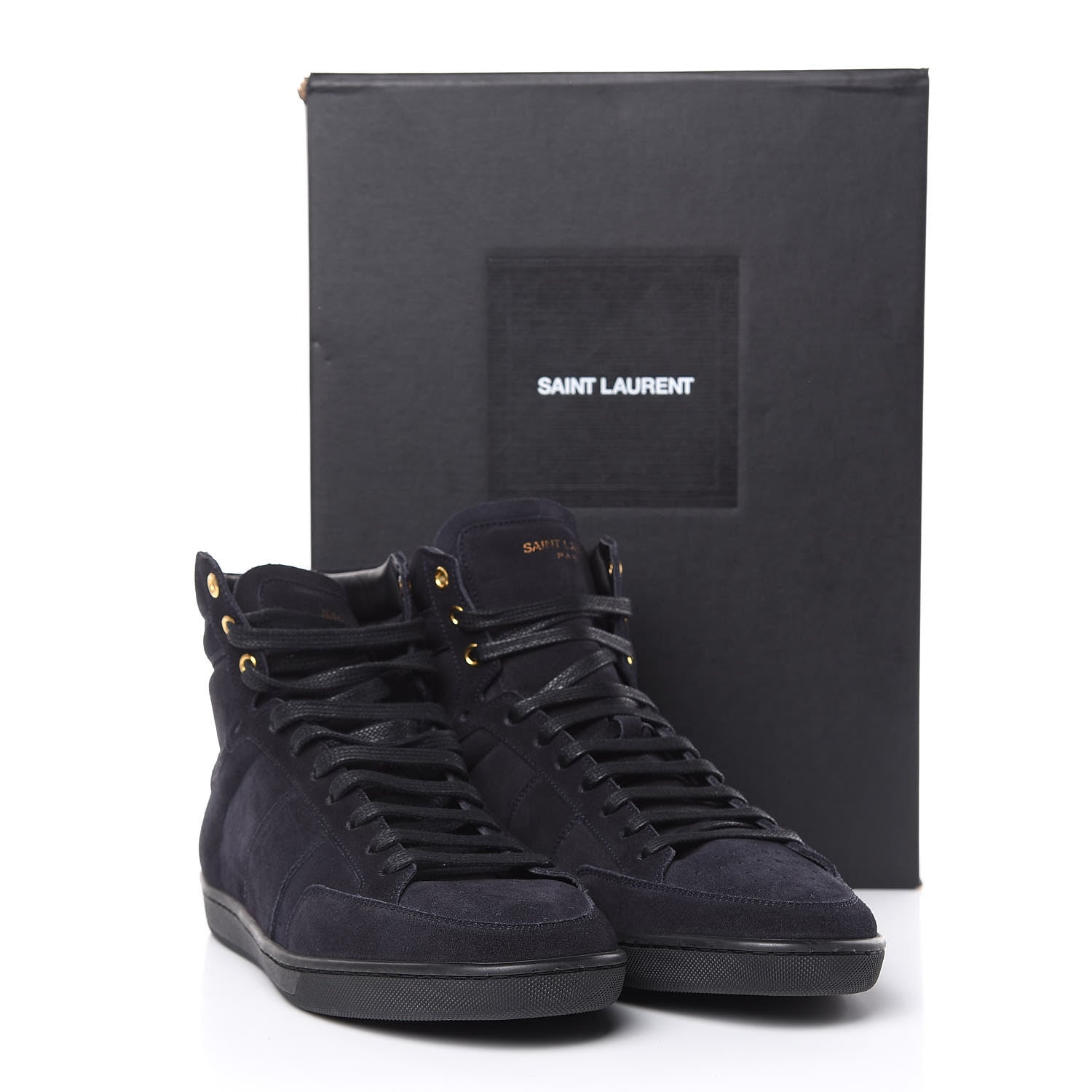 Saint Laurent Suede Soho Mens Court Classic SL/10H High Top Sneakers 41 Midnight Blue 8 of 8