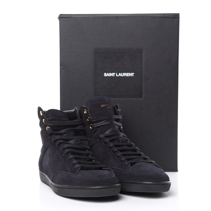 Saint Laurent Suede Soho Mens Court Classic SL/10H High Top Sneakers 41 Midnight Blue 8 of 8