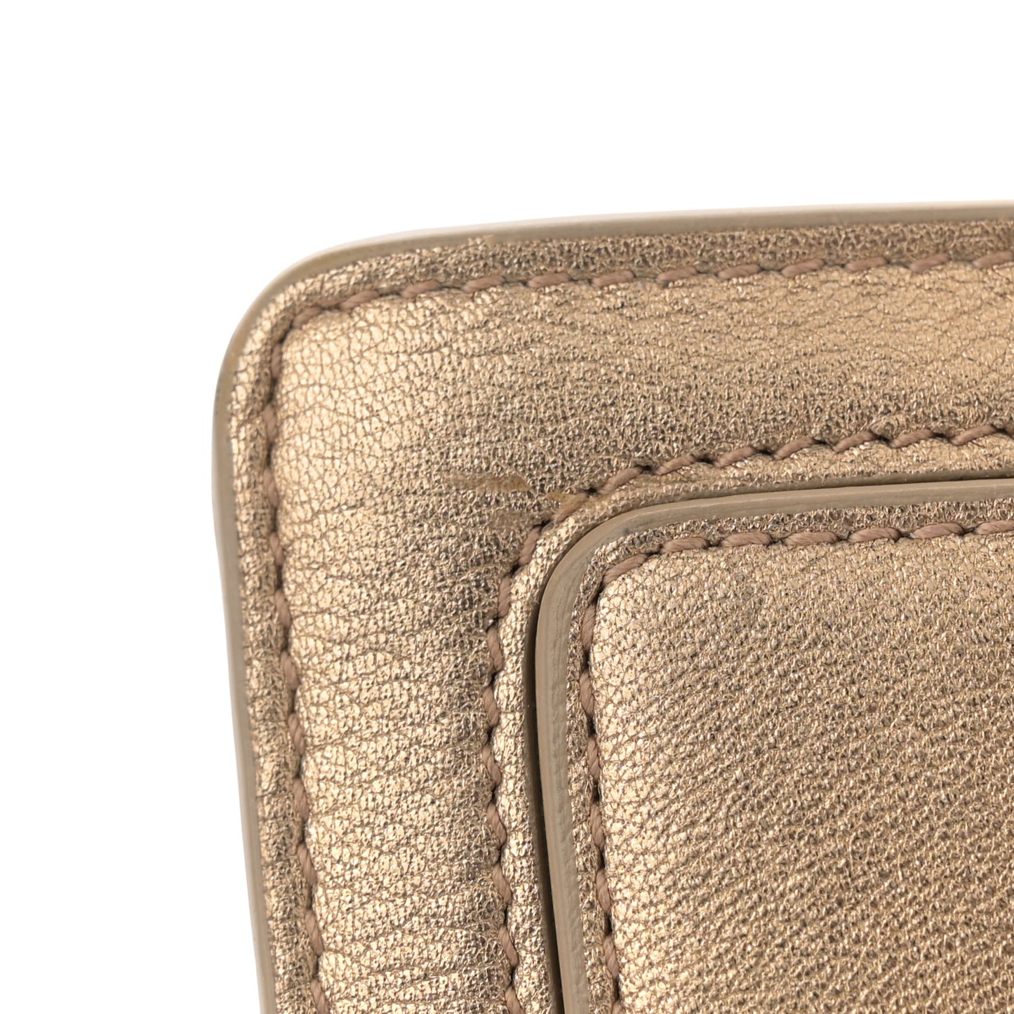 Metallic Calfskin Serpenti Forever Micro Bag Gold