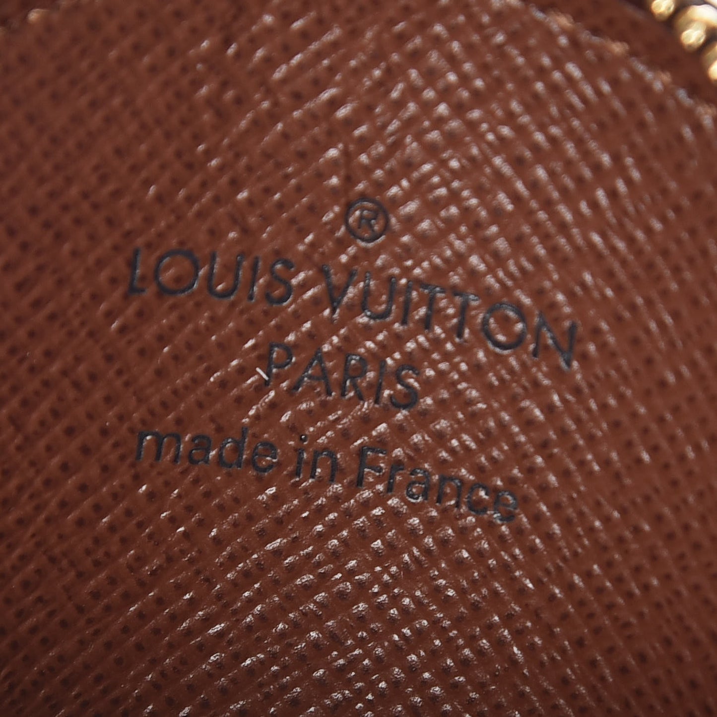 Monogram Round Coin Purse