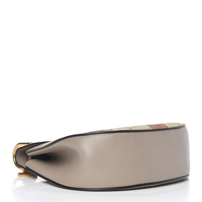 Chloe Suede Calfskin Patchwork Drew Shoulder Bag Motty Grey 4 of 14