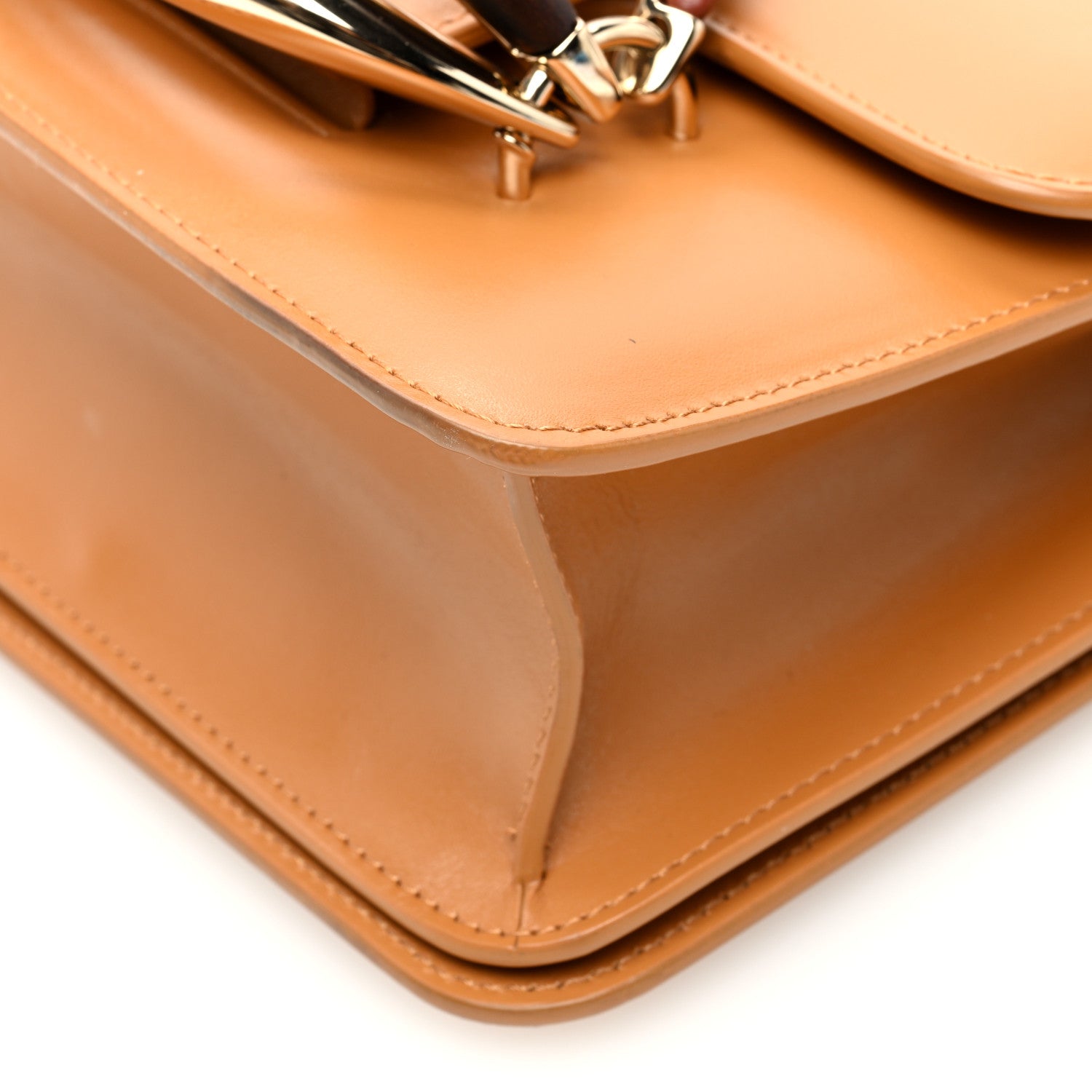 Chloe Calfskin Kattie Shoulder Bag  Autumnal Brown 9 of 9