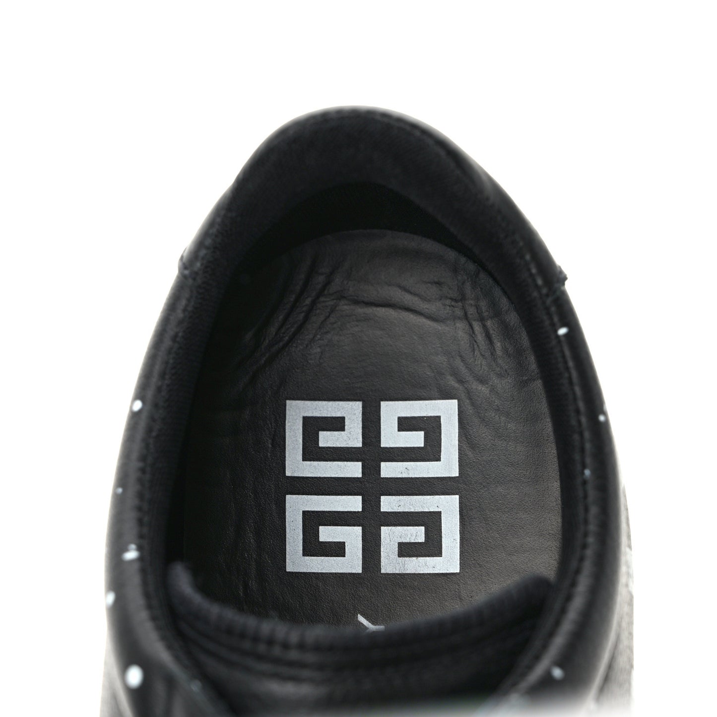 Calfskin Mens Set 3 Logo Tennis Sneakers 41 Black White