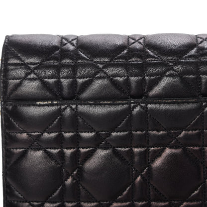 Christian Dior Lambskin Cannage Miss Dior Promenade Pouch Black 10 of 11
