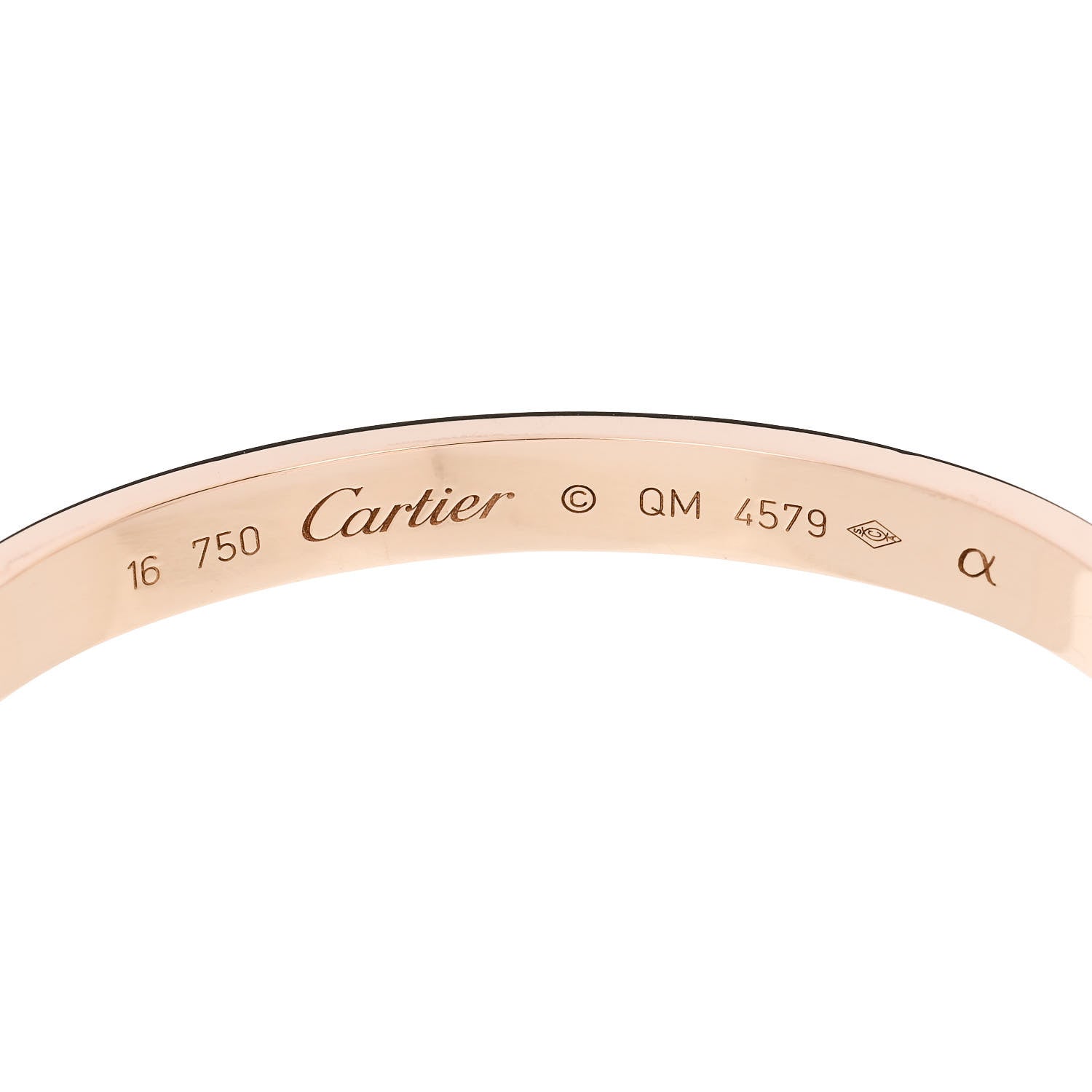 Cartier 18K Pink Gold LOVE Bracelet 16 6 of 8