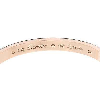Cartier 18K Pink Gold LOVE Bracelet 16 6 of 8