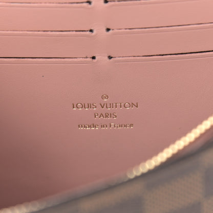 Louis Vuitton Damier Ebene Croisette Chain Wallet Magnolia 6 of 10