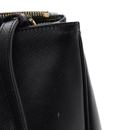 Prada Saffiano Medium Galleria Double Zip Tote Black 10 of 14
