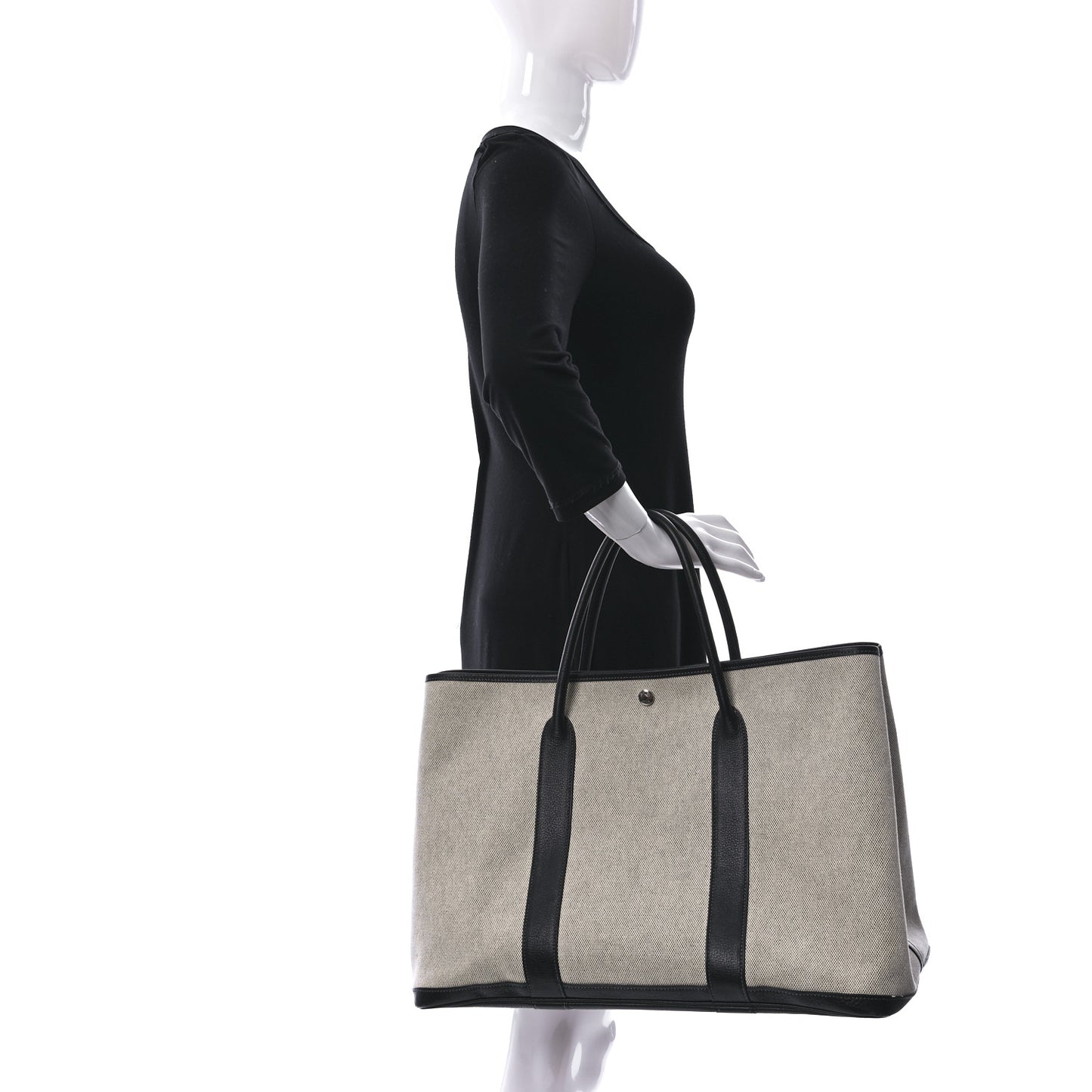 Toile Buffle Gala Garden Party Tote 49 GM Black