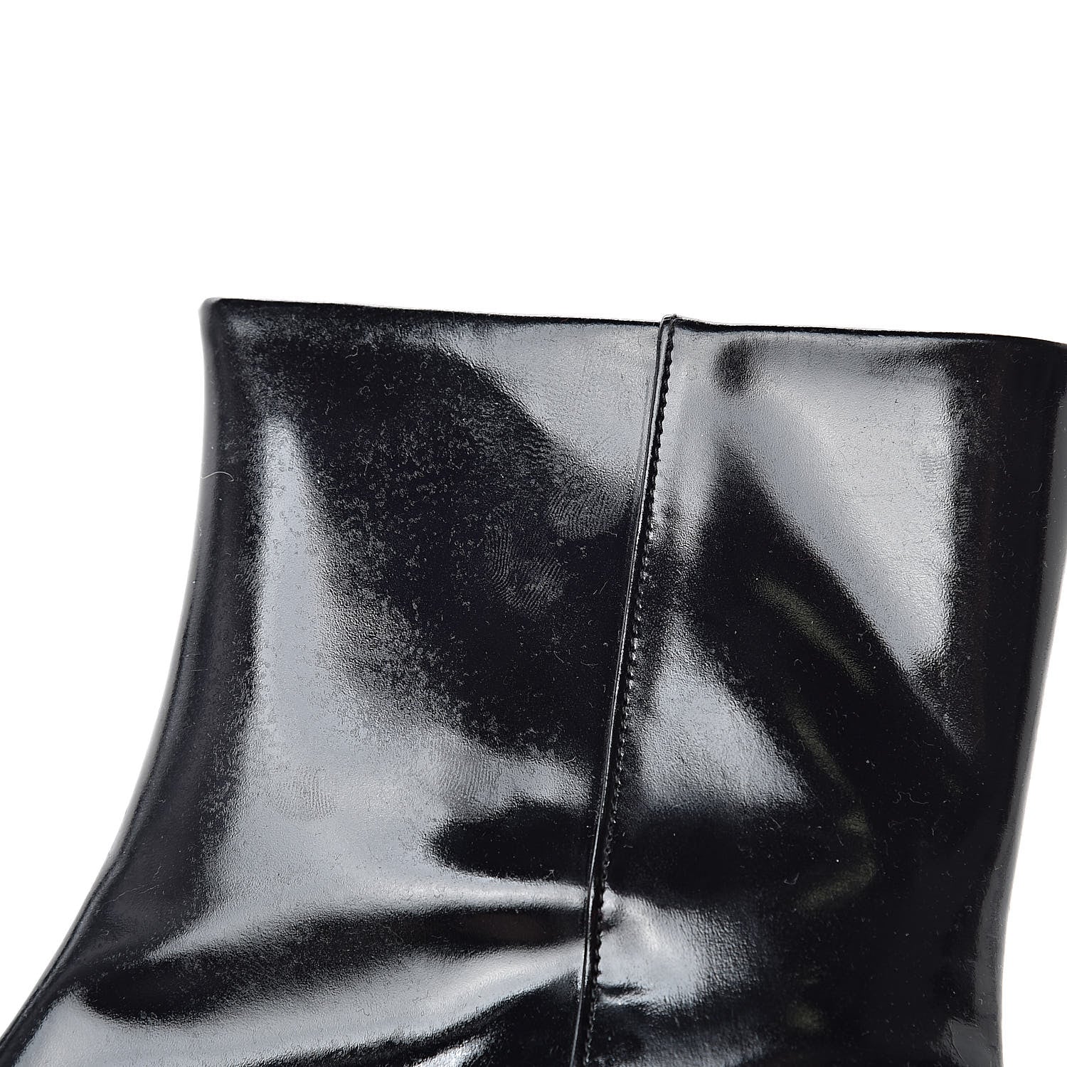 Gucci Patent Calfskin Womens Lilian Horsebit Ankle Boots 37 Black 9 of 11
