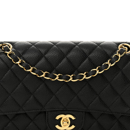 Chanel Caviar Quilted Medium Double Flap Black 8 of 11