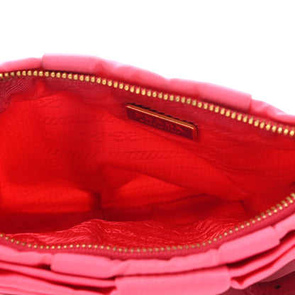 Prada Tessuto Nylon Bow Wristlet Begonia 5 of 9