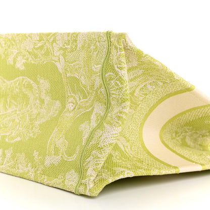 Christian Dior Canvas Embroidered Medium Dioriviera Toile De Jouy Book Tote D-Lite Green 11 of 13