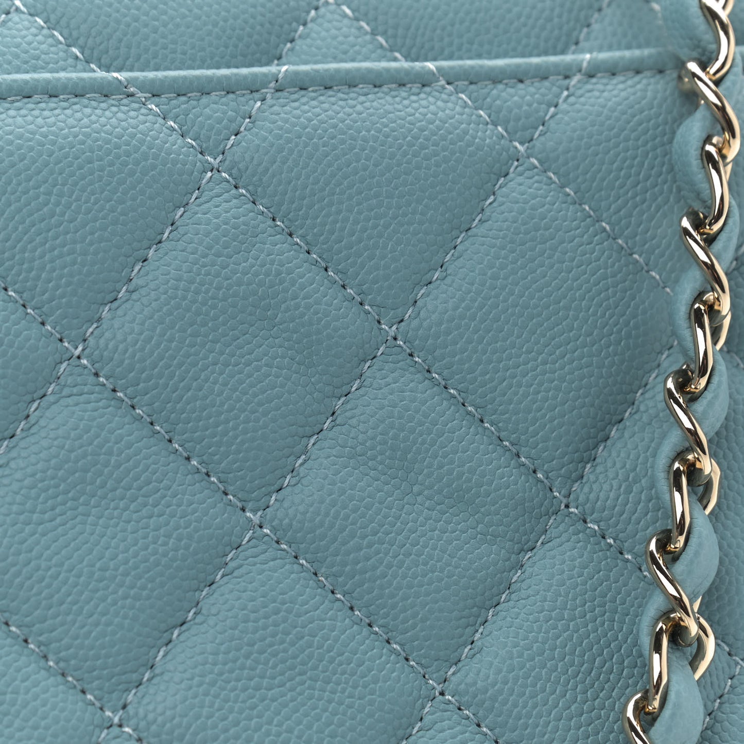 Caviar Quilted Medium Business Affinity Flap Blue