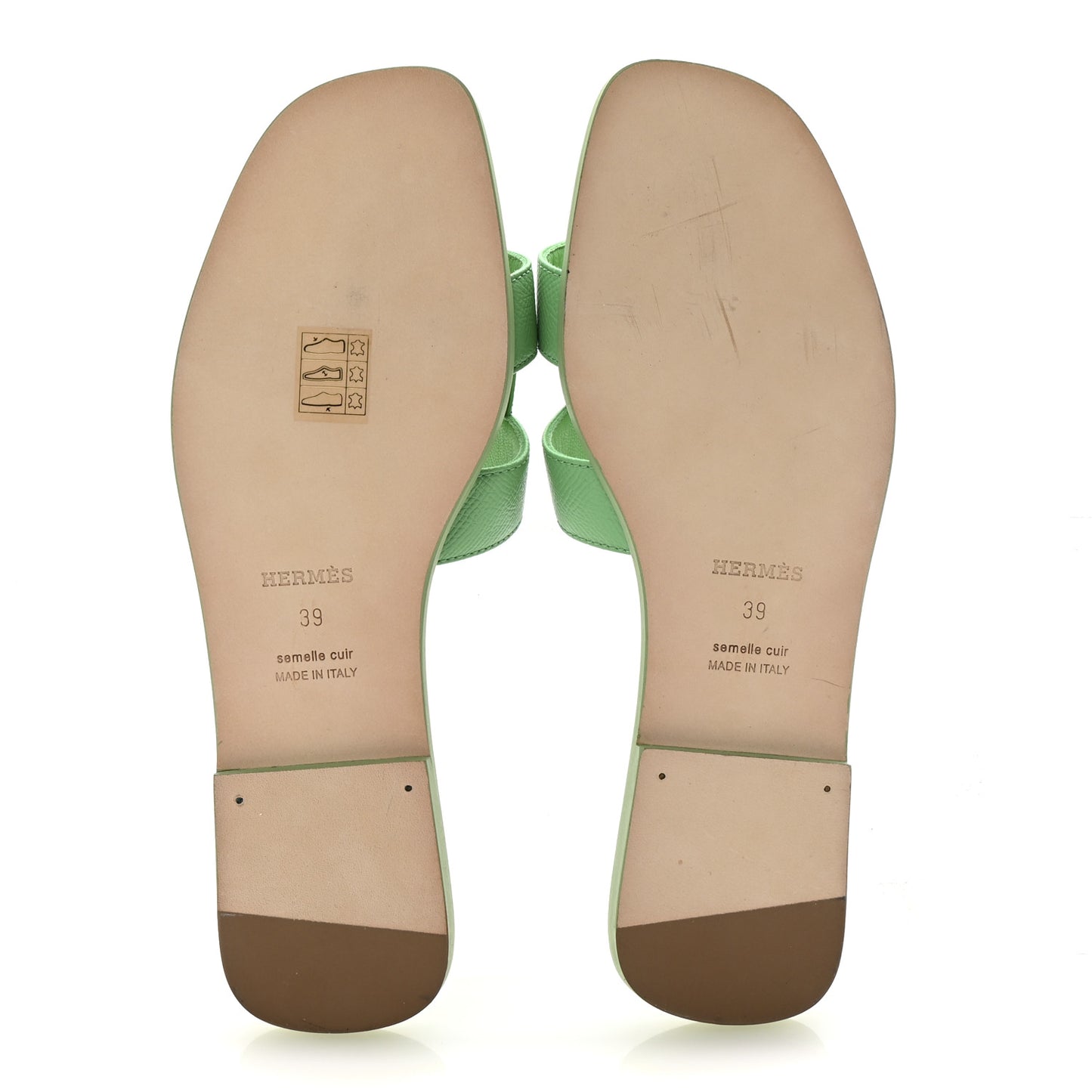 Epsom Oran Sandals 39 Vert Pomme