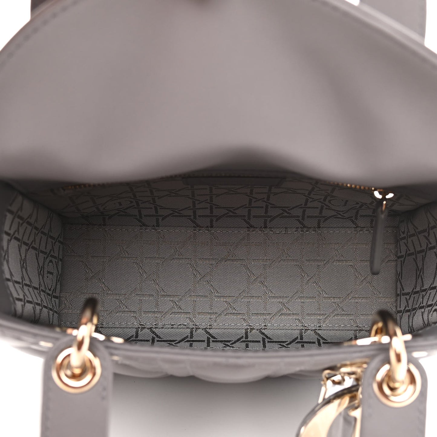 Lambskin Cannage Small My ABCDior Lady Dior Grey