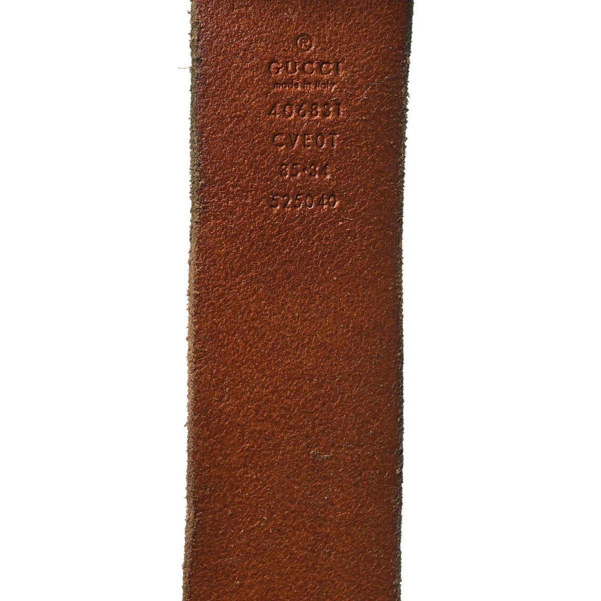 Faded Calfskin Double G 40mm Belt 85 34 Cuir