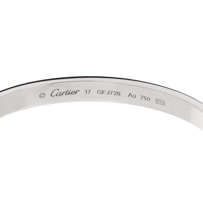 Cartier 18K White Gold LOVE Bracelet 17 5 of 7