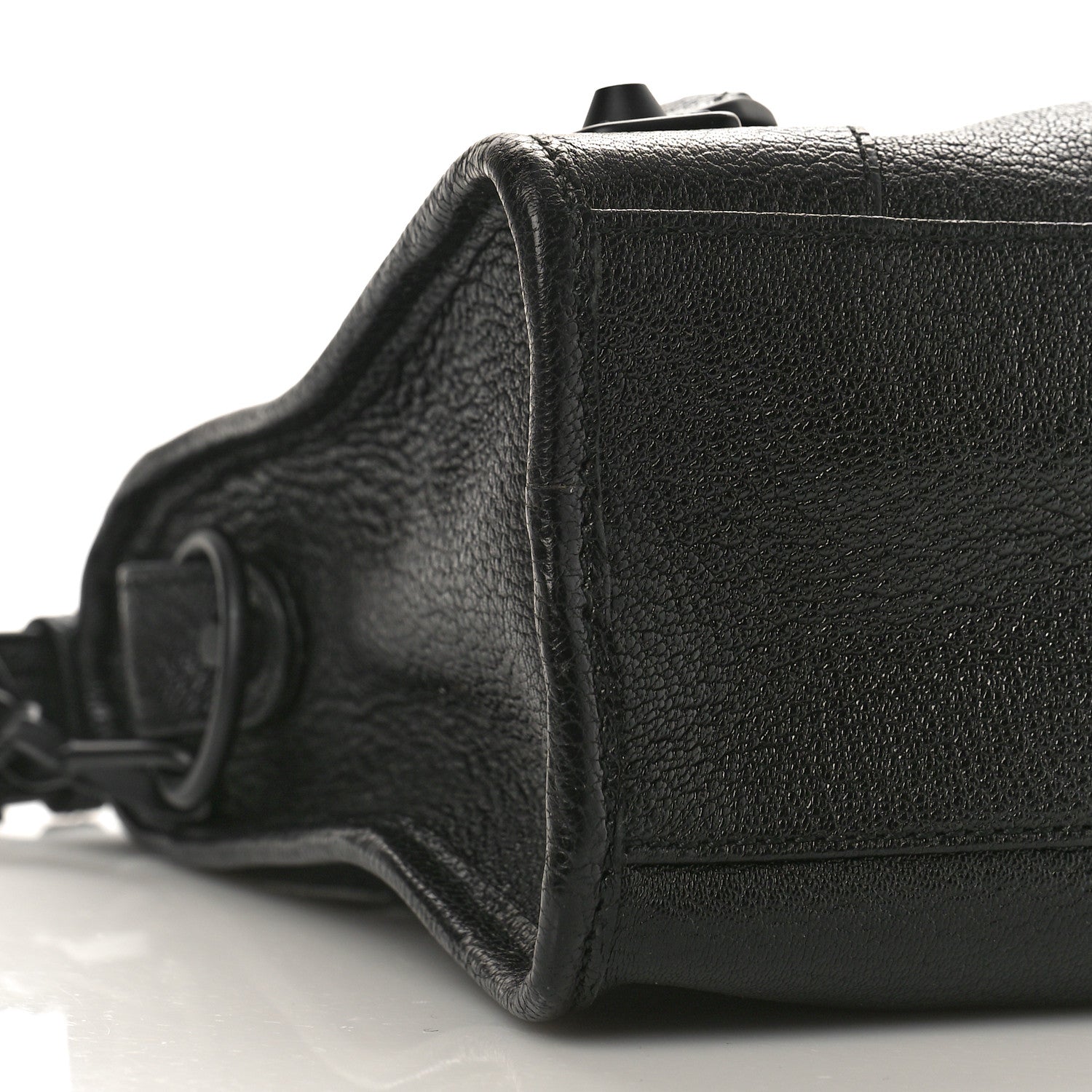Balenciaga Chevre Black Metallic Edge Hardware S City Black 7 of 8