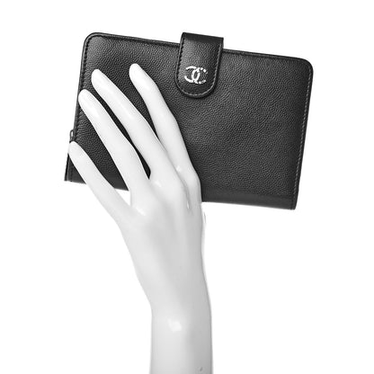 Chanel Caviar Sevruga Zip Pocket Wallet Black 2 of 9
