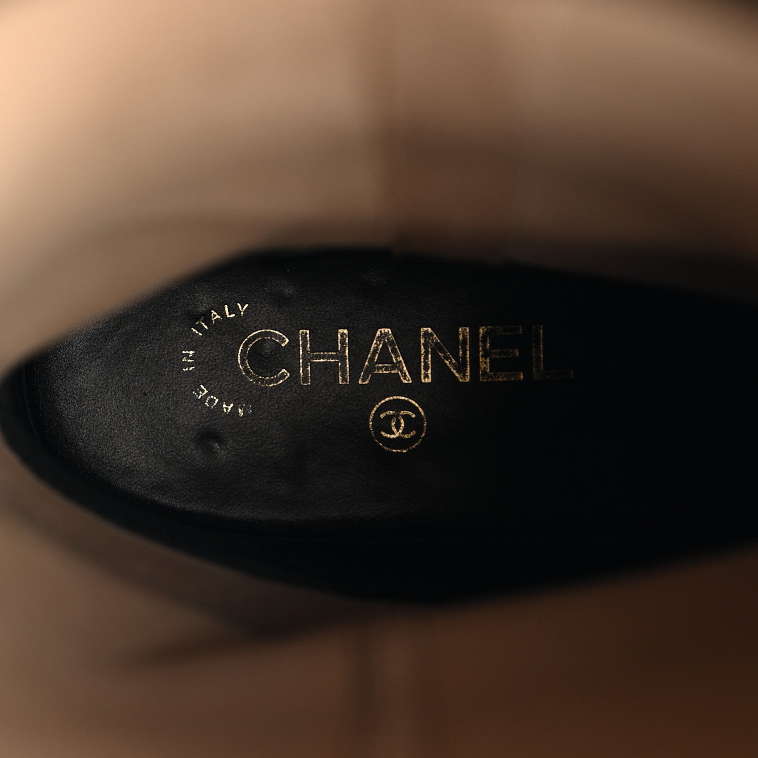 Chanel Calfskin Cap Toe CC Riding Boots 39 Black 17 of 25