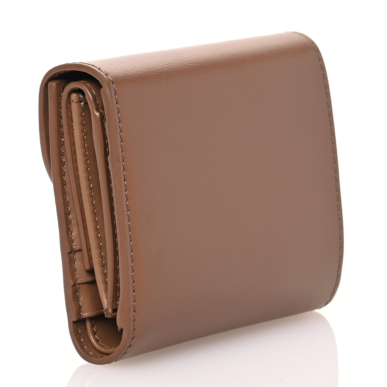 Celine Triomphe Compact Wallet Natural Tan 3 of 12