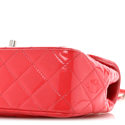Chanel Patent Calfskin Quilted Mini Rectangular Flap Coral 10 of 13