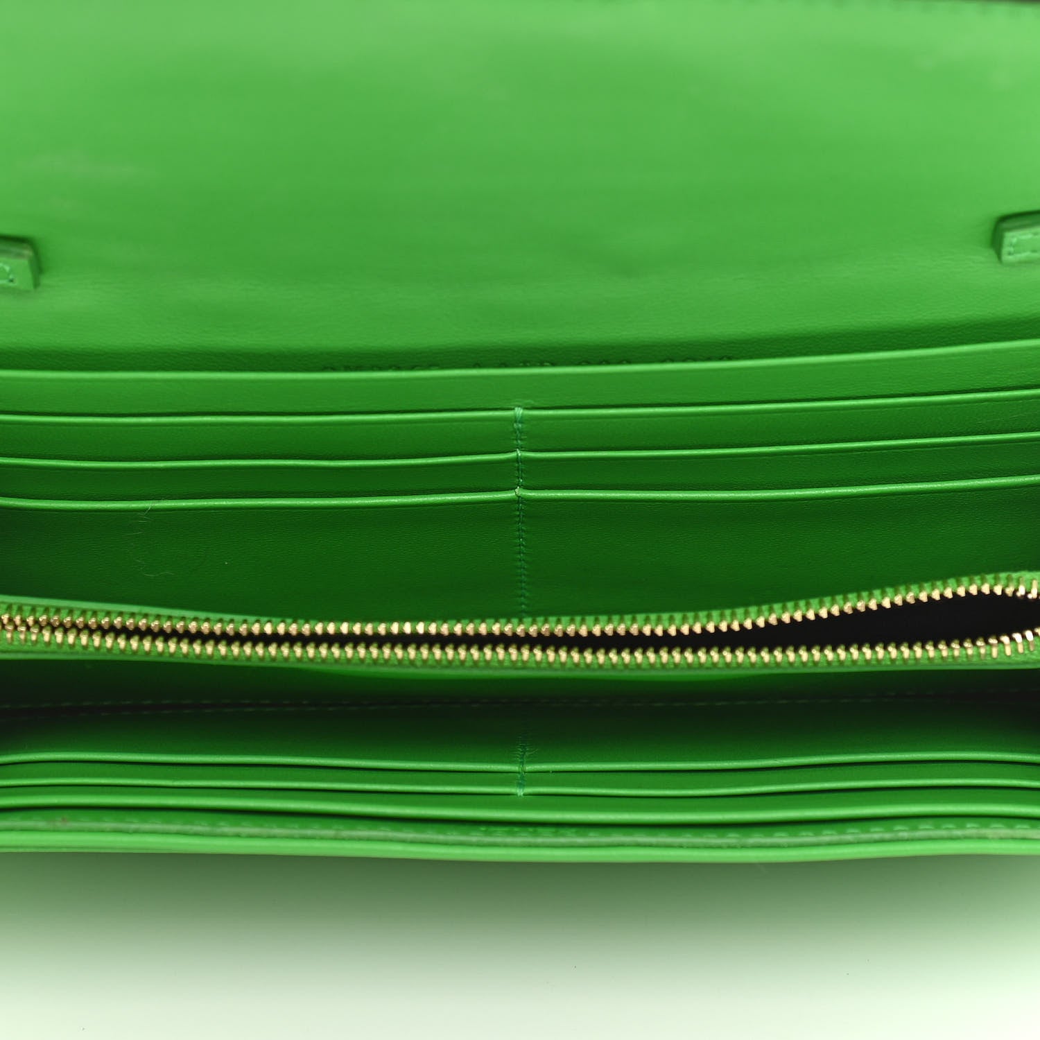 Fendi Nappa Matisse FF Embossed Continental Wallet On Chain Tomatillo 7 of 11