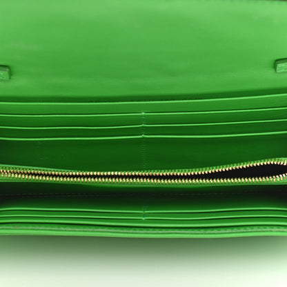 Fendi Nappa Matisse FF Embossed Continental Wallet On Chain Tomatillo 7 of 11