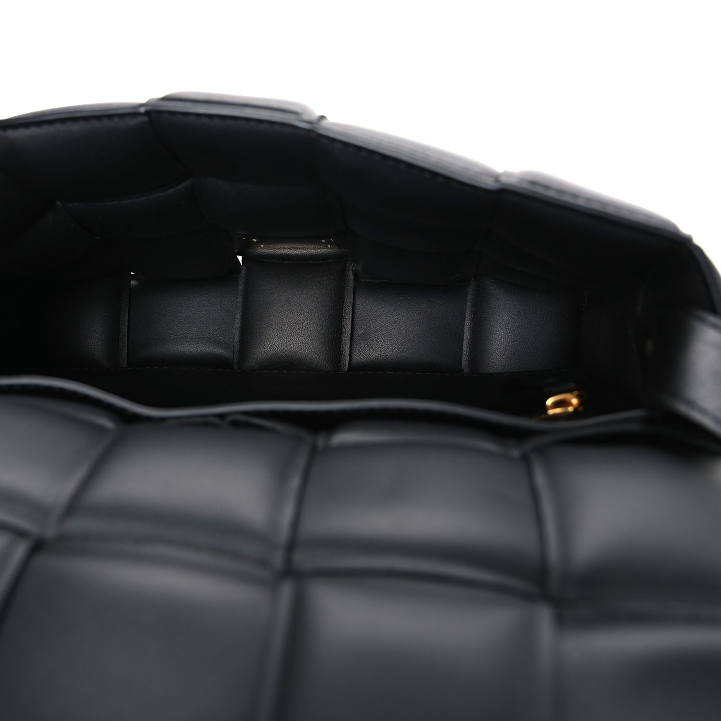 Nappa Intrecciato Orto Messenger Bag Black Black