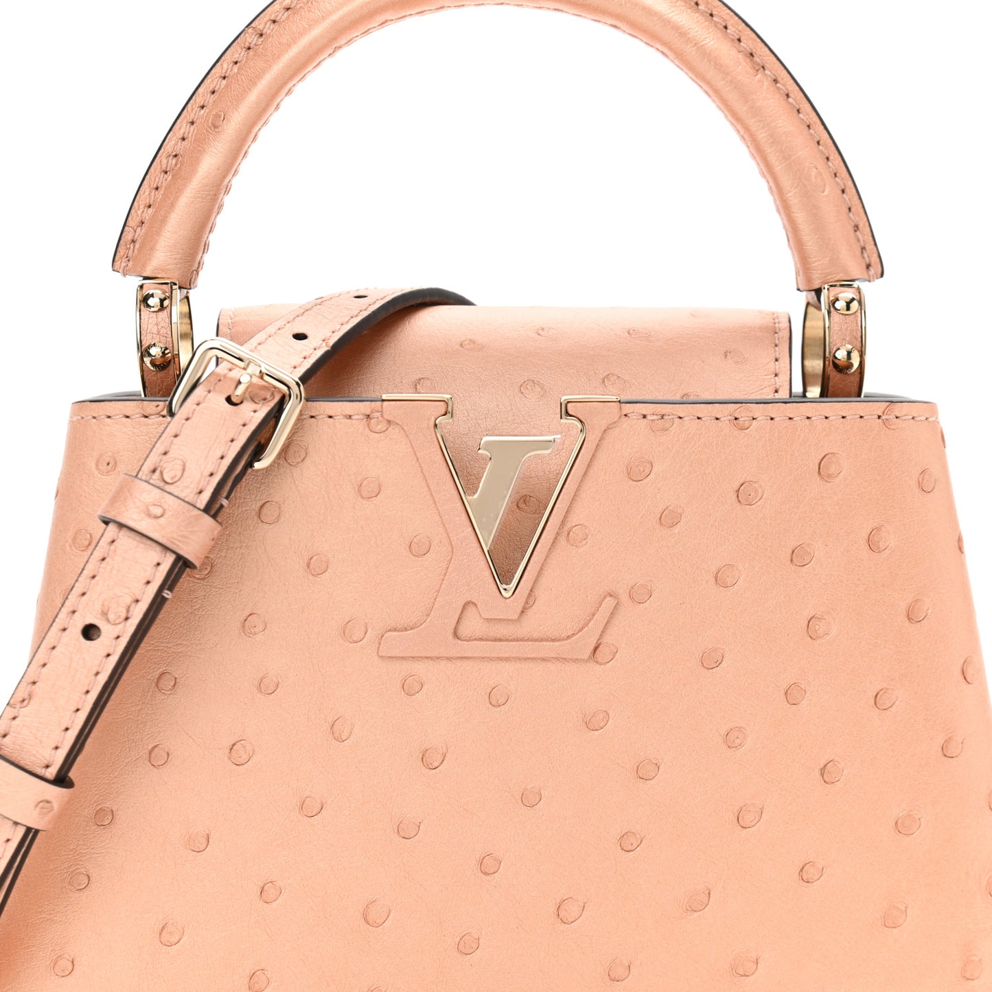 Ostrich Capucines Mini Rose Champagne