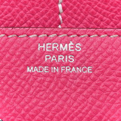 Hermes Epsom Constance Short Wallet Rose Tyrien 6 of 10