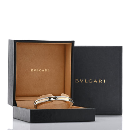 Bulgari 18K Yellow Gold Stainless Steel B.Zero1 Bangle Bracelet 4 of 4