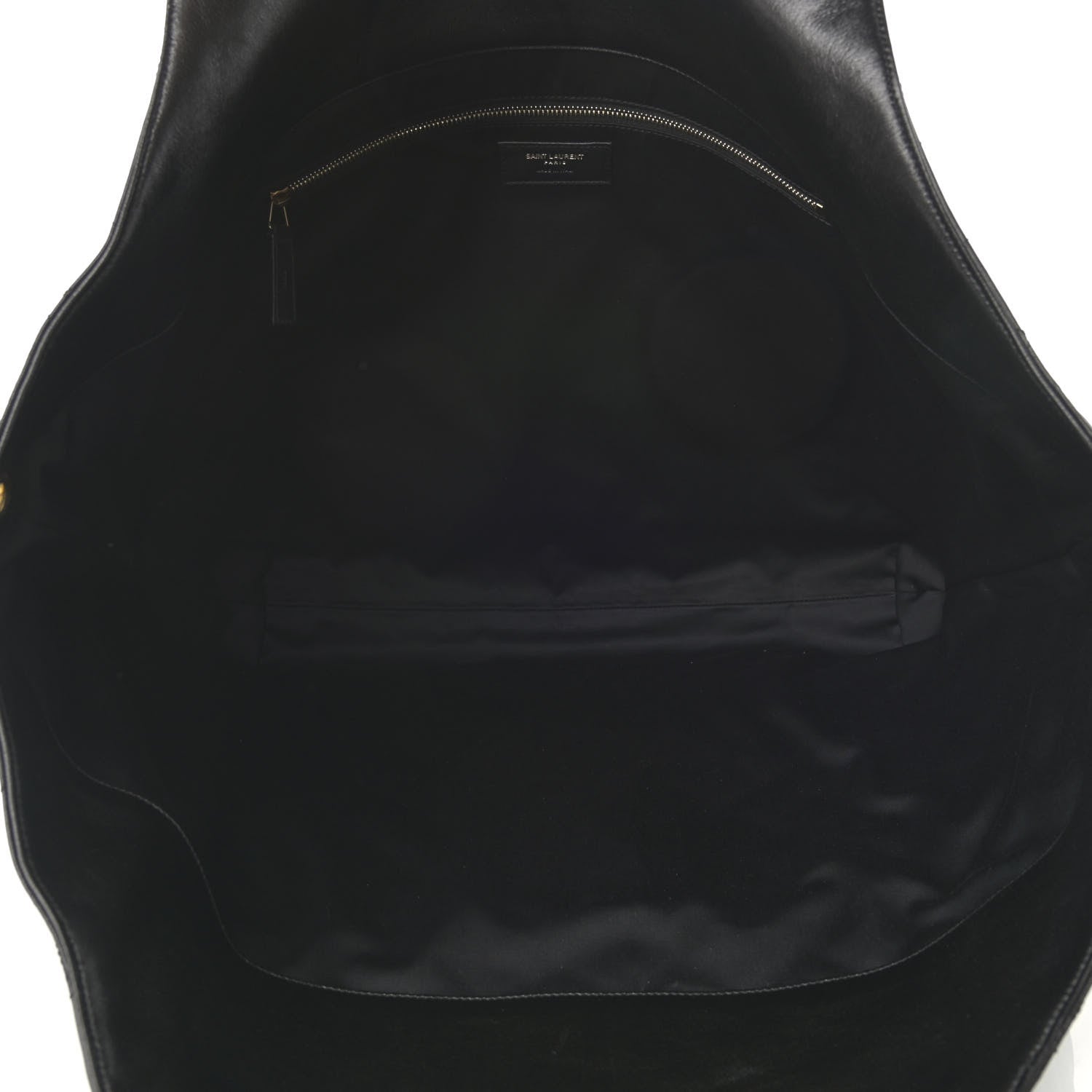 Saint Laurent Lambskin Quilted Maxi Icare Shopping Tote Black 6 of 11