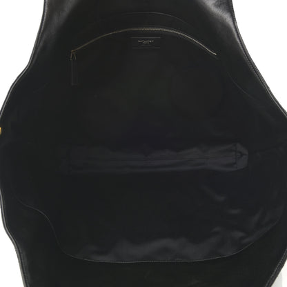 Saint Laurent Lambskin Quilted Maxi Icare Shopping Tote Black 6 of 11