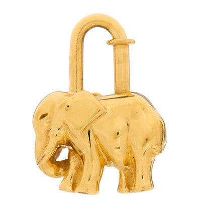 Hermes Permabrass Elephant Cadena Lock Gold 1 of 4