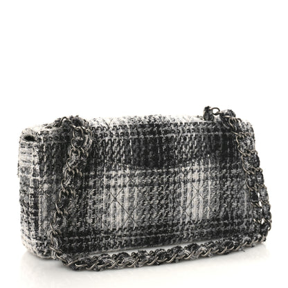 Chanel Tweed East West Flap Black White 3 of 9