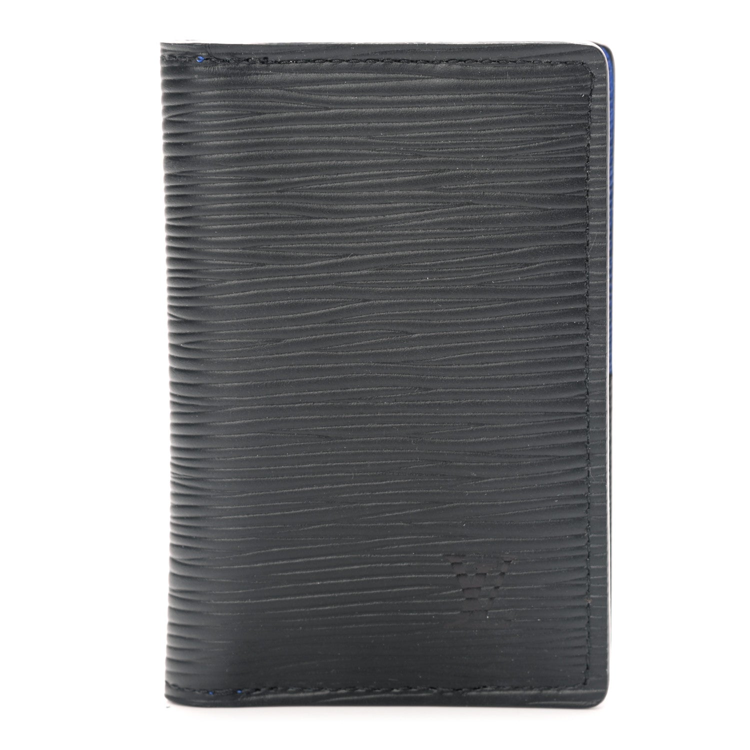 Louis Vuitton Epi Monogram Eclipse Pocket Organizer Black Blue 1 of 6