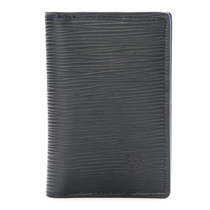 Louis Vuitton Epi Monogram Eclipse Pocket Organizer Black Blue 1 of 6