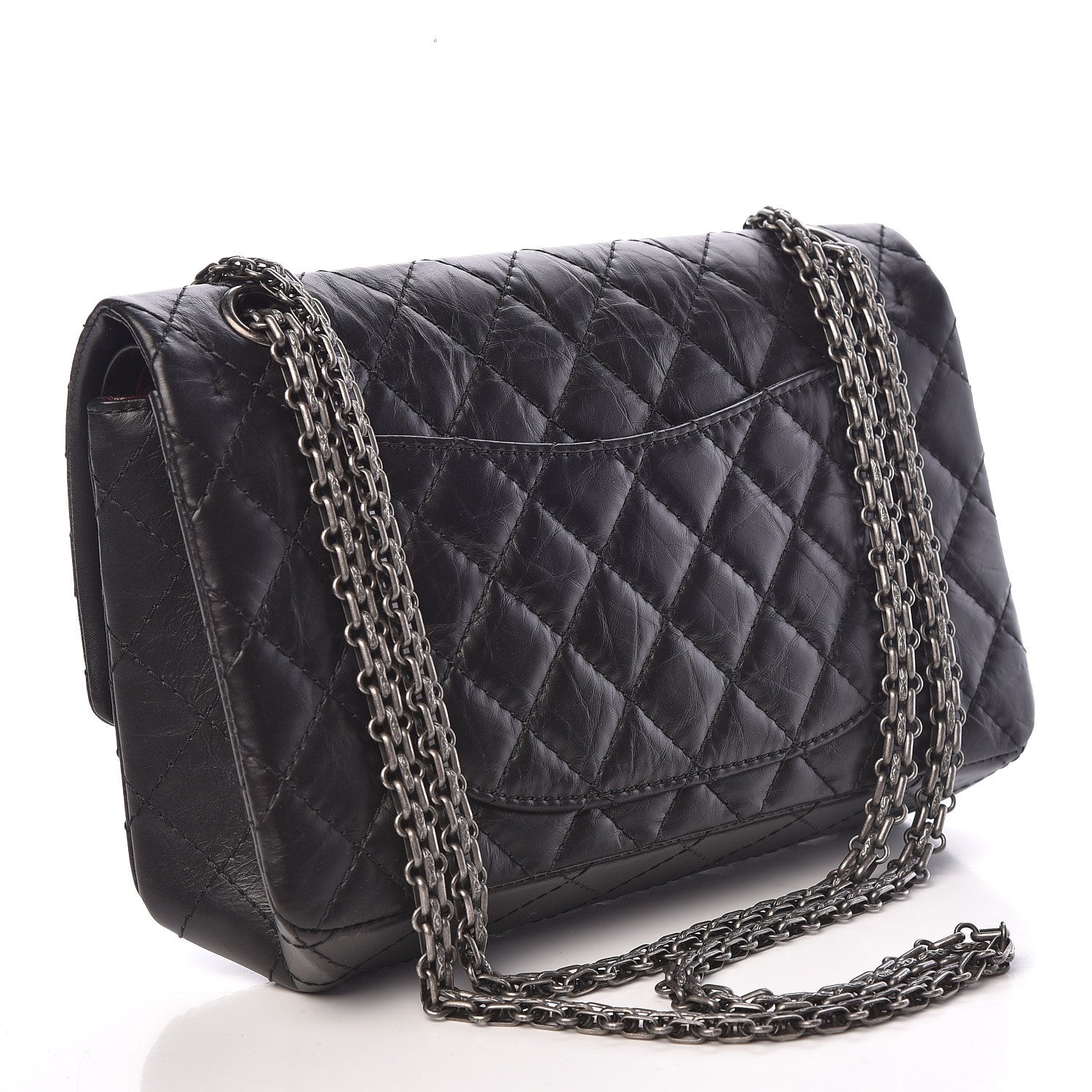 Chanel Aged Calfskin Quilted 2.55 Reissue 225 Flap Black 3 of 10