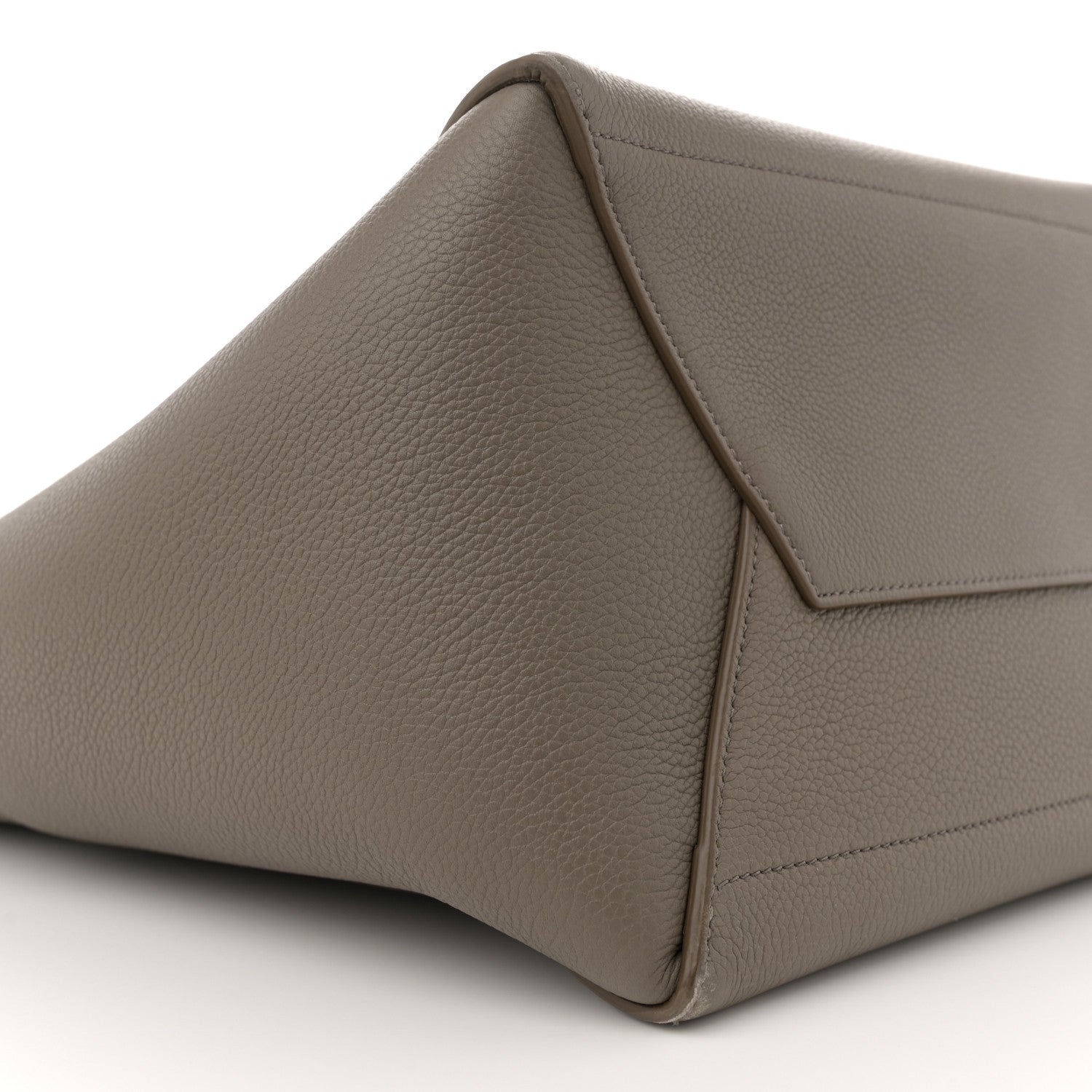 Celine Soft Grained Calfskin Sangle Bucket Bag Taupe 9 of 11