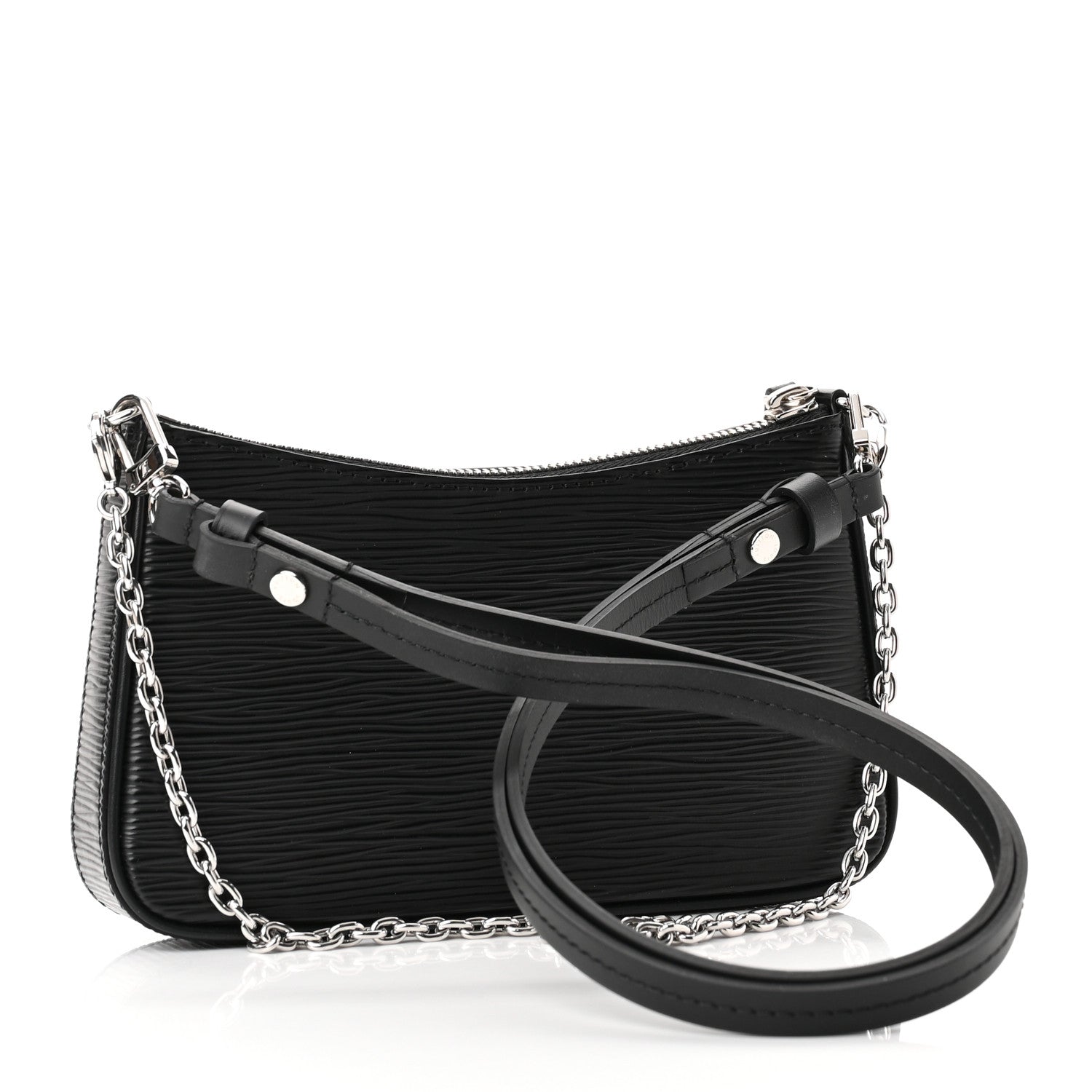 Louis Vuitton Epi Easy Pouch On Strap Black 3 of 10