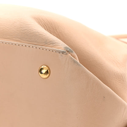 Salvatore Ferragamo Calfskin Fiamma Bag New Bisque 16 of 21