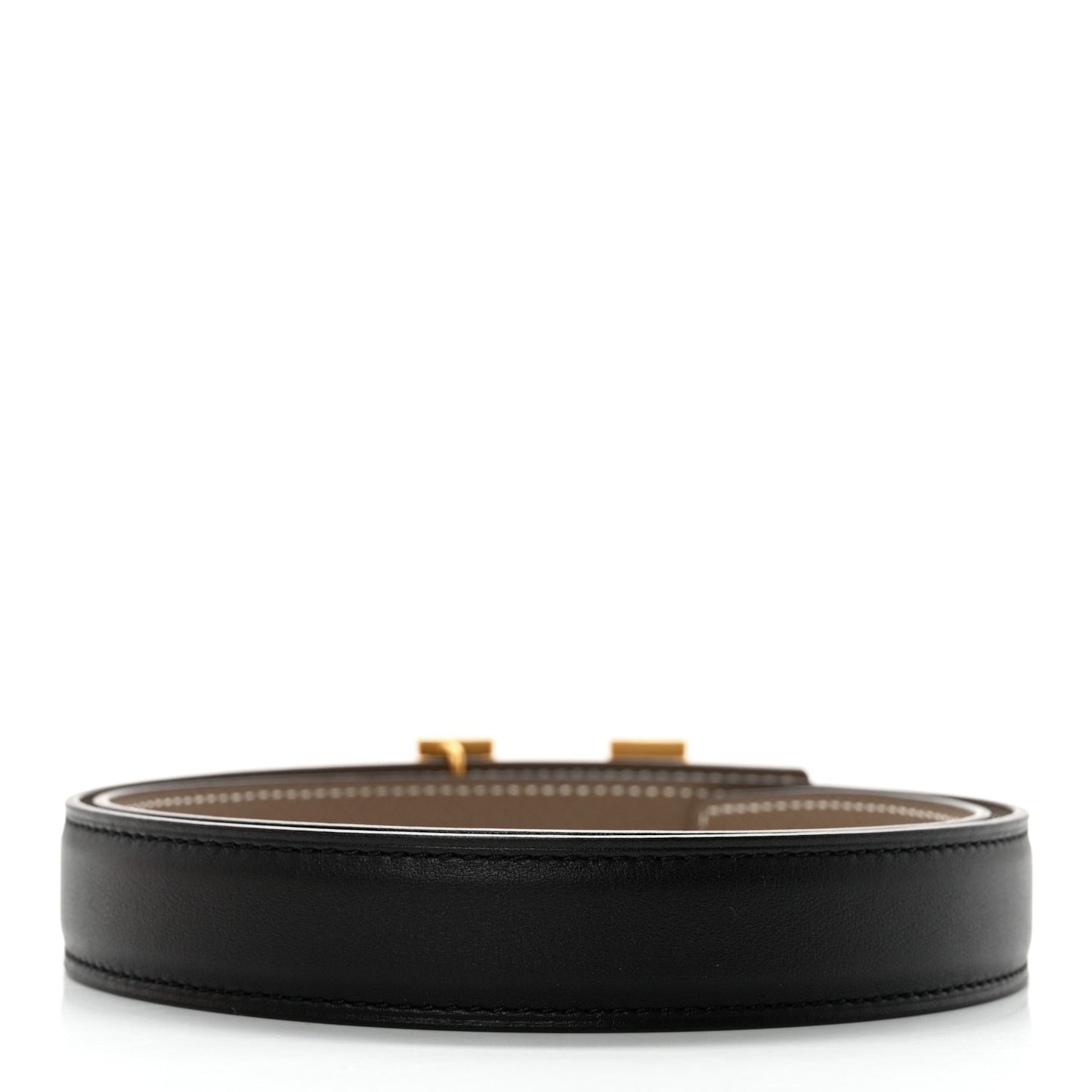 Swift Epsom 24mm H Belt 70 Black Etoupe
