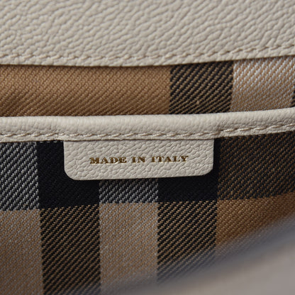 Burberry Soft Grain Calfskin Medium Buckle Tote Limestone 7 of 9